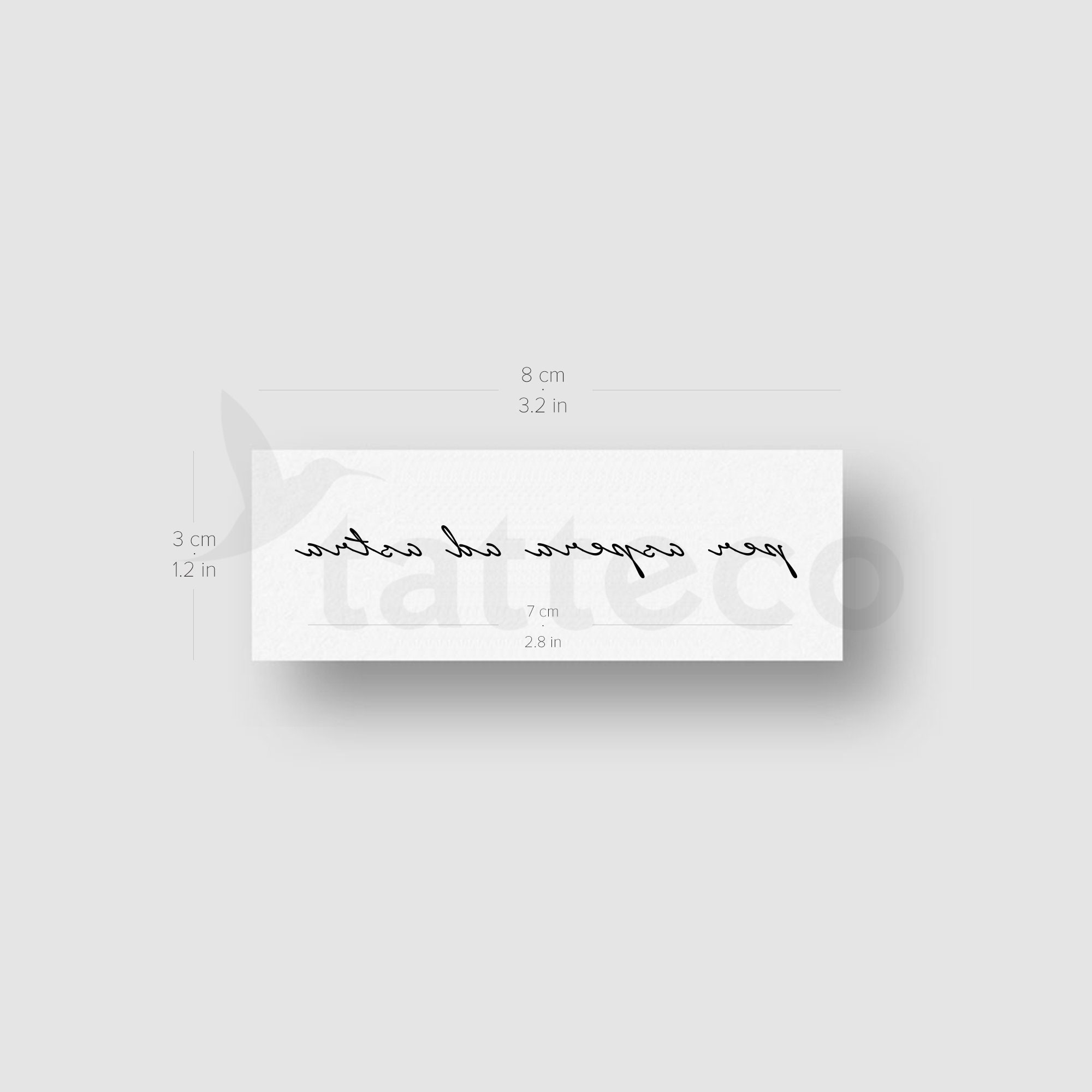 Per Aspera Ad Astra Temporary Tattoo set of 3 Etsy