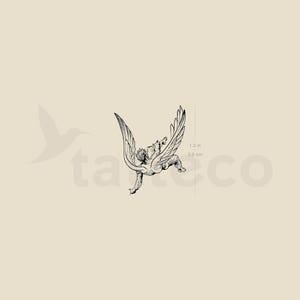 Tatuaggio temporaneo angelo cadente (set di 3)