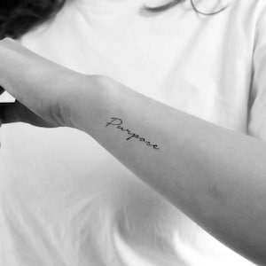 Purpose Temporary Tattoo (Set of 3)