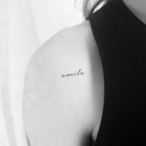 Smile Temporary Tattoo (Set of 3)
