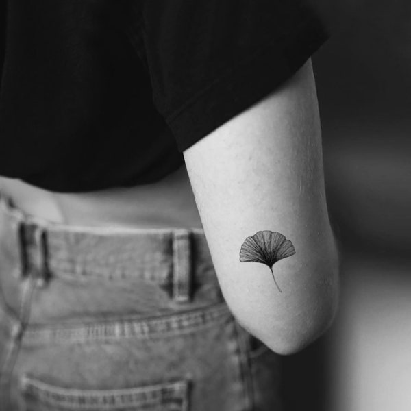 Ginkgo Blatt Temporäres Tattoo (3er Set)