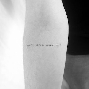 You Are Enough Temporary Tattoo (Set of 3)