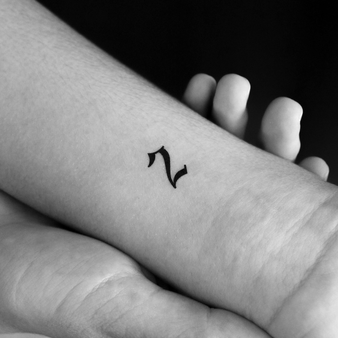 数字 2 テンポラリータトゥー (3 個セット) - Etsy 日本