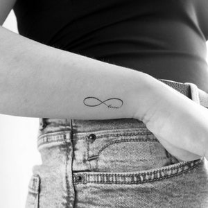 Infinity Liebe temporäres Tattoo (3er Set)