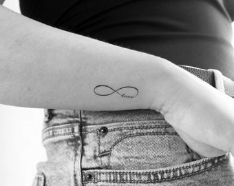 Infinity Love Temporary Tattoo (Set of 3)