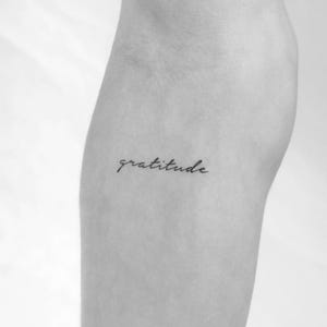 Dankbarkeit temporäres Tattoo (3er Set)