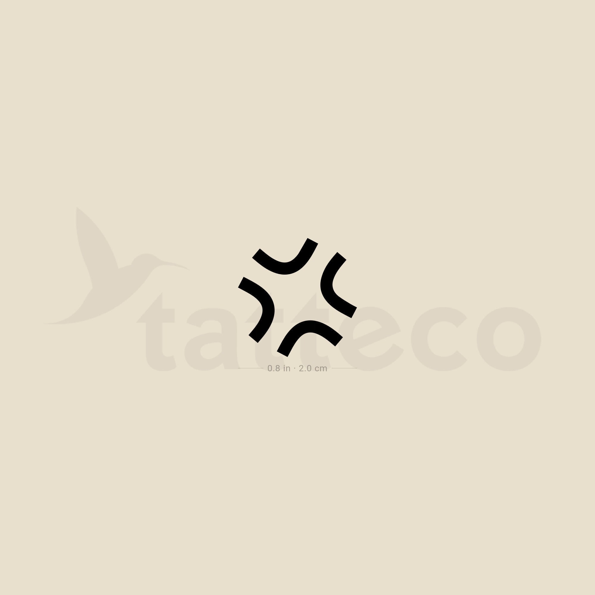 Anime Anger Symbol Temporary Tattoo set of 3 - Etsy Finland