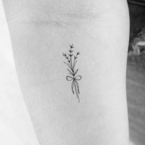 Tatuaggio temporaneo con bouquet di nastri (set di 3)