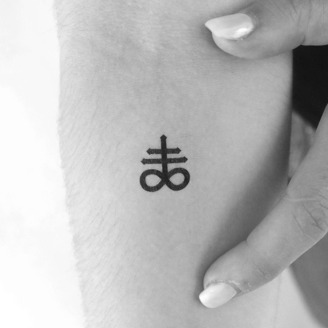 The Leviathan Cross Temporary Tattoo (set of 3) - Etsy