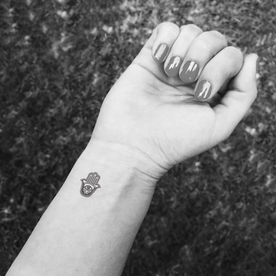 Small Hamsa Temporary Tattoo - Set of 3 – Little Tattoos