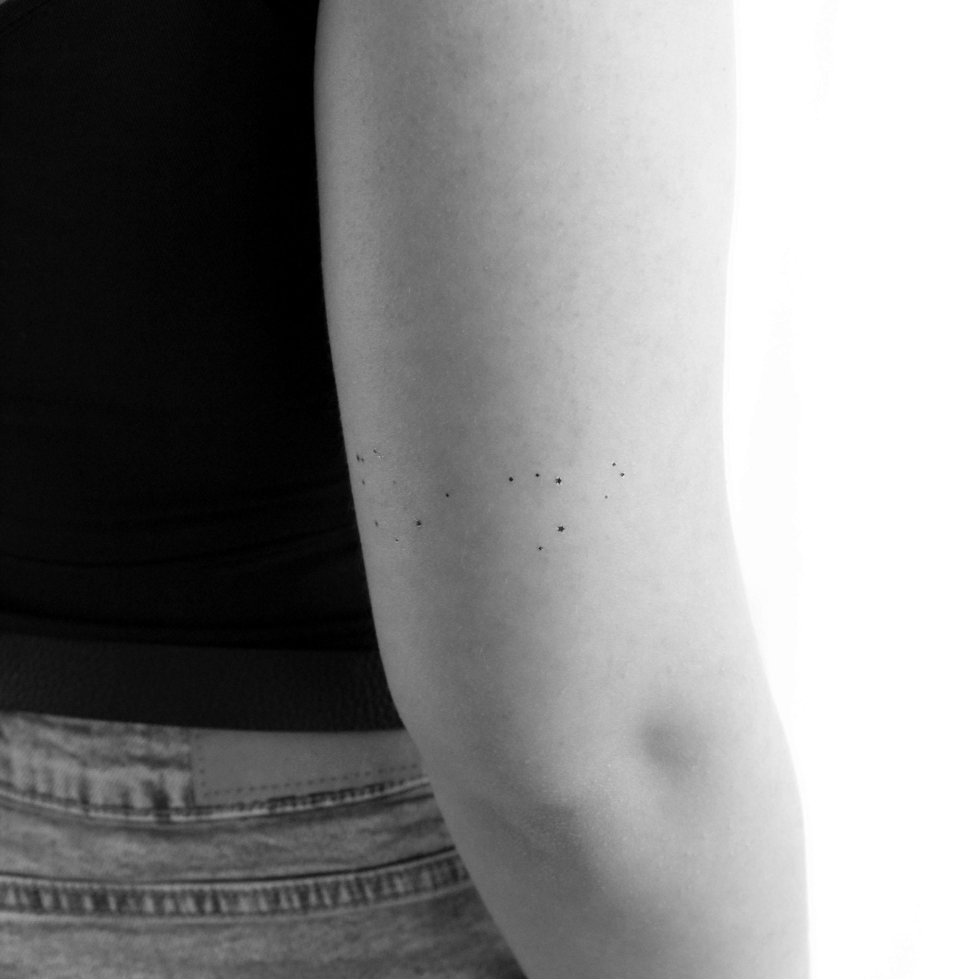 Minimalist Scorpius Constellation Temporary Tattoo (Set of 3)