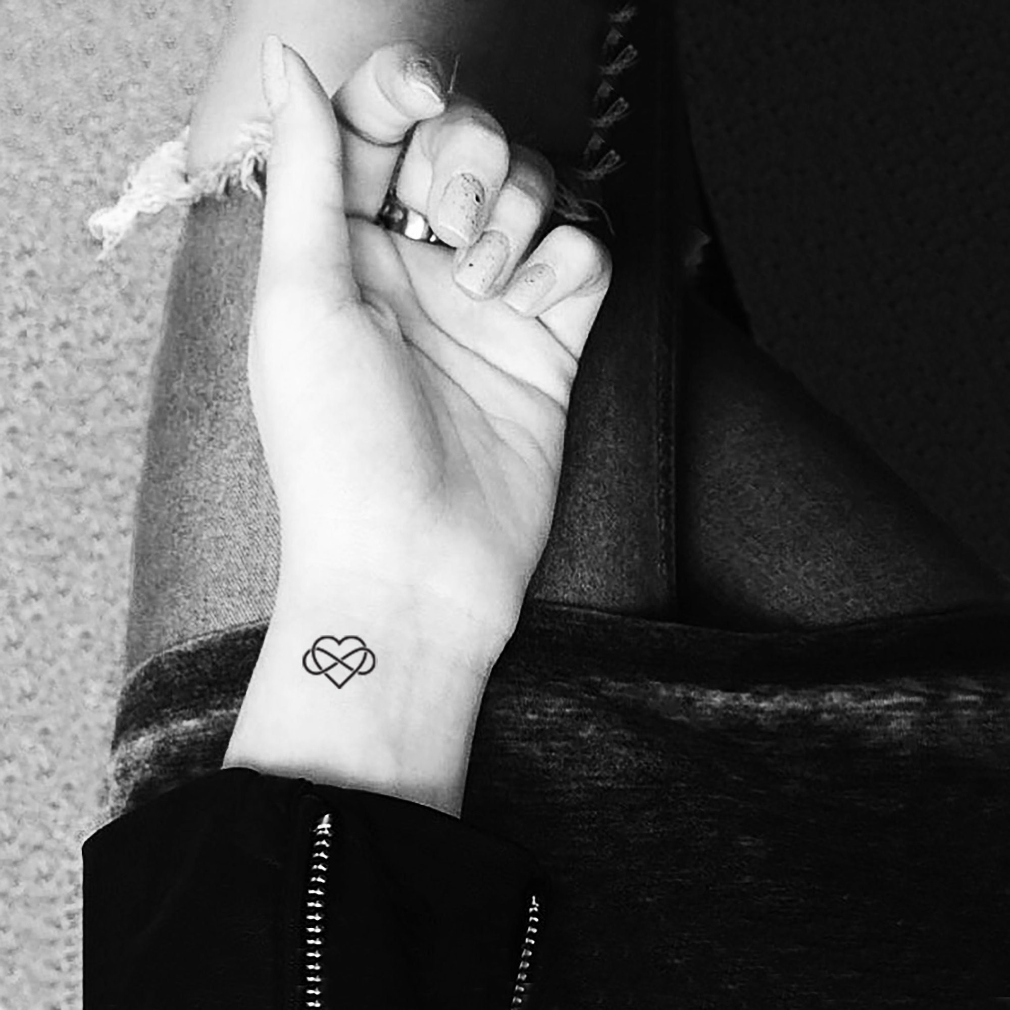 Intertwined Infinity Symbol and Heart Temporary Tattoo set of - Etsy Intertwined Infinity Symbol and Heart Temporary Tattoo set of - Etsy