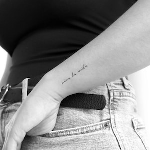 Tatouage temporaire Viva La Vida (lot de 3)