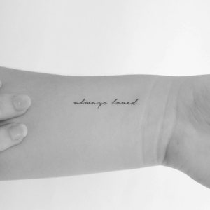 Always Loved Temporary Tattoo (Set of 3)