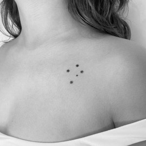 Minimalist Crux Constellation Temporary Tattoo (Set of 3)