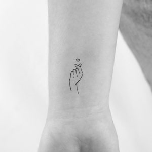 Korean ILY Temporary Tattoo (Set of 3)