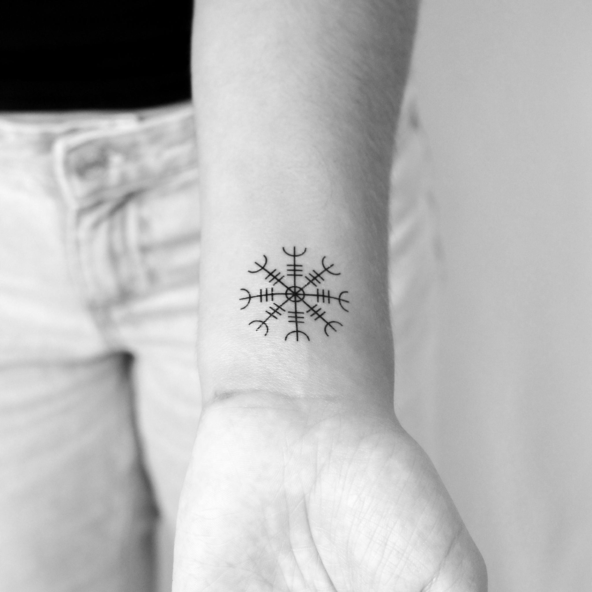 Aegishjalmur Temporary Tattoo (set of 3) - Etsy