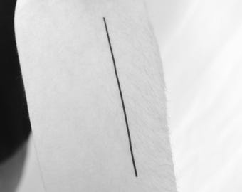 94mm Line Temporary Tattoo (Set of 3)