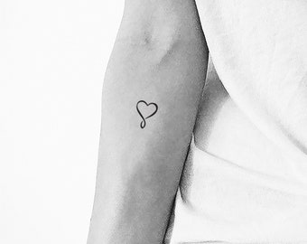 Infinity Heart Temporary Tattoo (Set of 3)