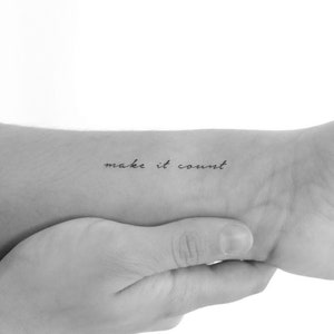 Make It Count temporäres Tattoo (3er Set)