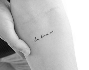 Be Brave Temporary Tattoo (Set of 3)