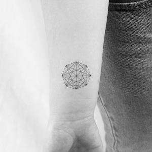 Octagon Matrix Temporary Tattoo (Set of 3)
