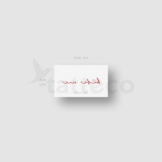 Red 'bite Me' Temporary Tattoo set of 3 | Etsy