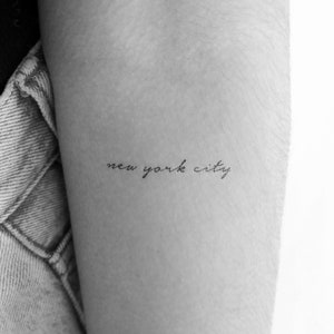 New York City Tattoo アメリカ　刺青　洋書　英語　匿名配送 New York City Temporary Tattoos - Etsy