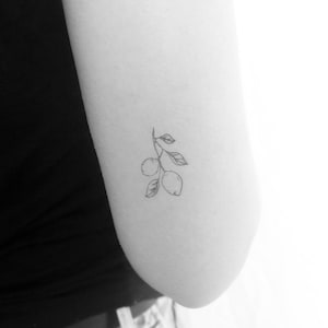 Lemon Branch Temporary Tattoo (Set of 3)