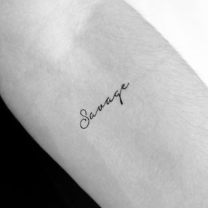 Wild temporäres Tattoo (3er Set)