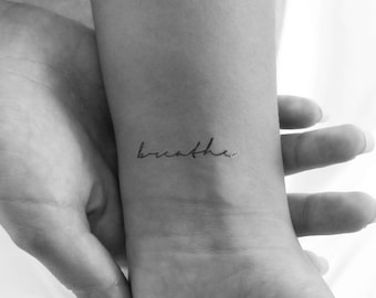 Breathe Temporary Tattoo (Set of 3)