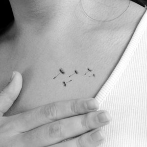 Tatuaggio Temporaneo Semi Di Dente Di Leone (Set Di 3)