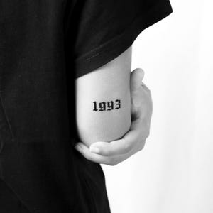 Gothic 1993 Temporary Tattoo (Set of 3)