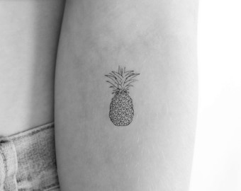 Pineapple Temporary Tattoo (Set of 3)