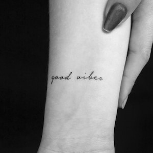 Gute Stimmung temporäres Tattoo (3er Set)