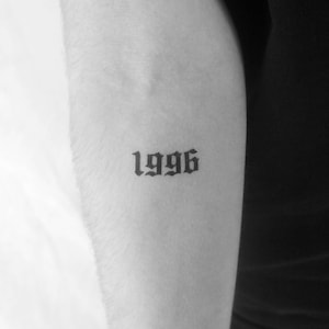 Gothic 1996 Temporary Tattoo (Set of 3)