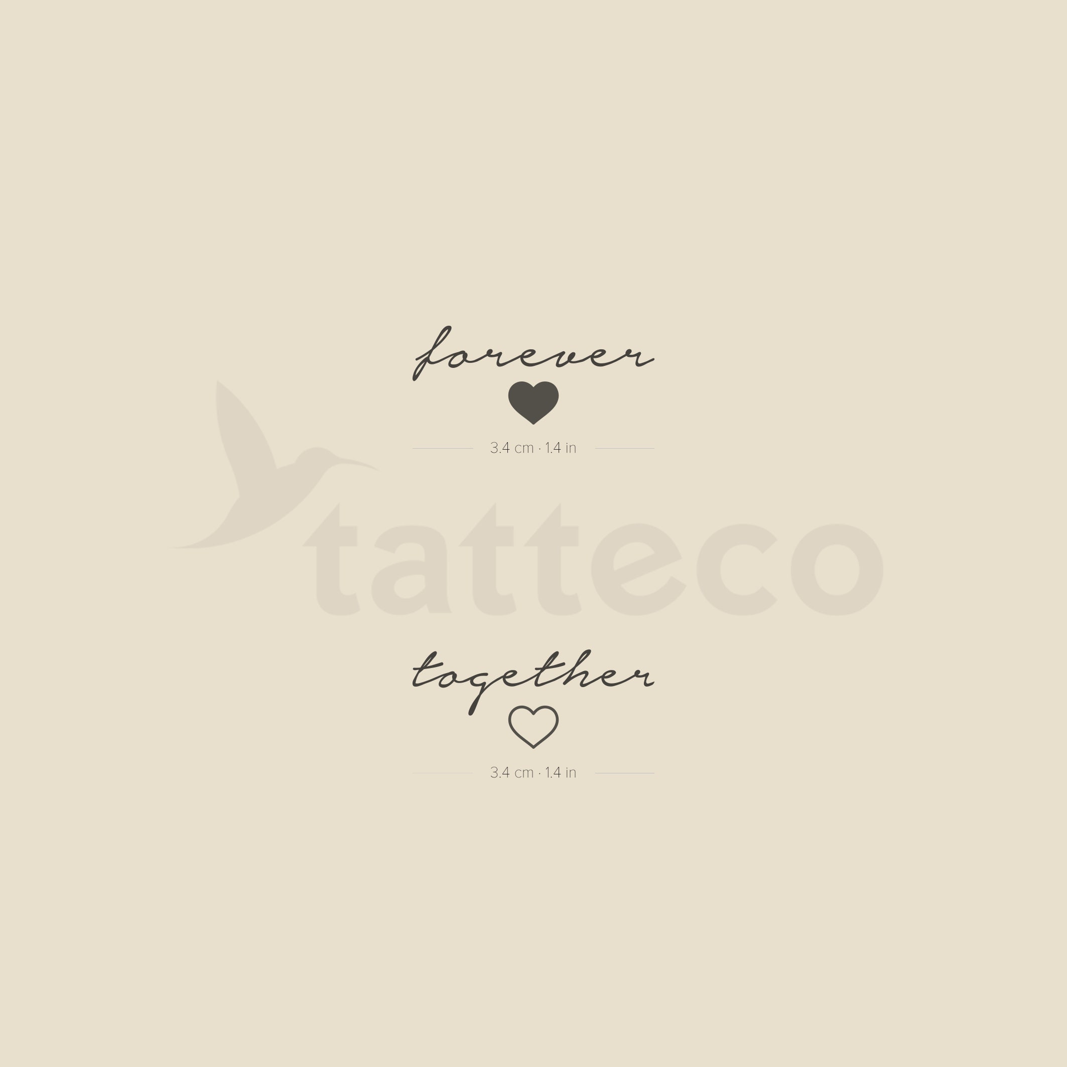 Matching Queen and King of Hearts Temporary Tattoos for Weddings - Set –  Tatteco