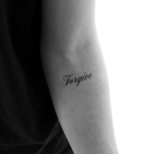 Forgive Temporary Tattoo (Set of 3)