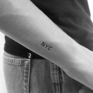 NYC temporäres Tattoo (3er Set)