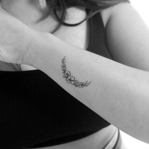 Flower Moon Temporary Tattoo (Set of 3)