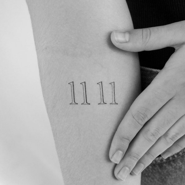 11 11 Aniston temporäres Tattoo (3er Set)