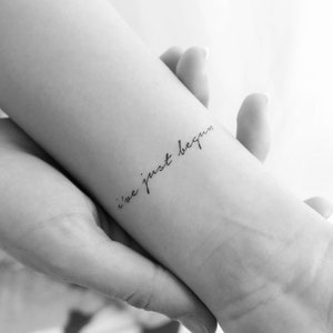 Ich habe gerade angefangen temporäres Tattoo (3er Set)