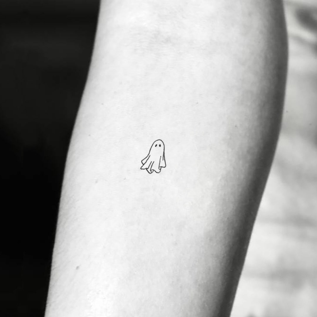 simple ghost tattoo