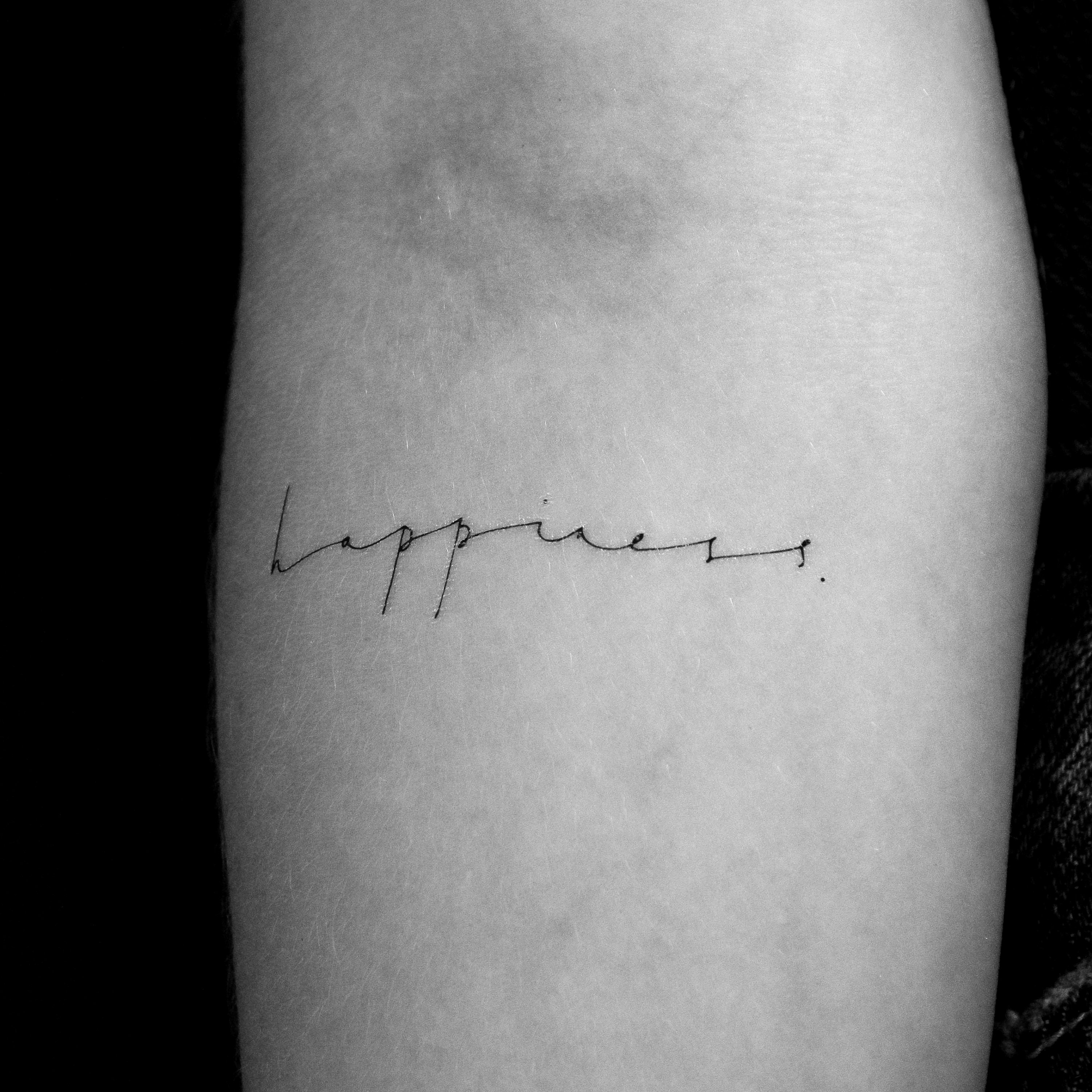 Happiness Temporary Tattoo (set of 3) - Etsy, image size:3000x3000