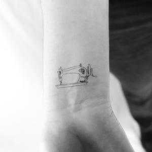 Sewing Machine Temporary Tattoo (Set of 3)