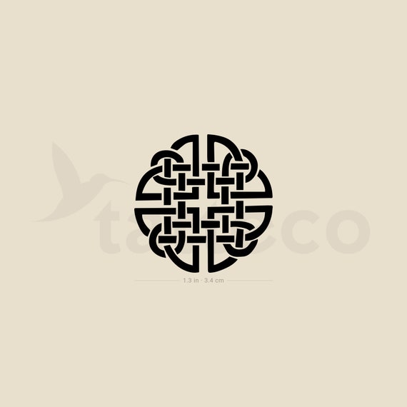 Dara Knot Temporary Tattoo set of 3 - Etsy
