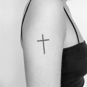 Cross Temporary Tattoo (Set of 3)