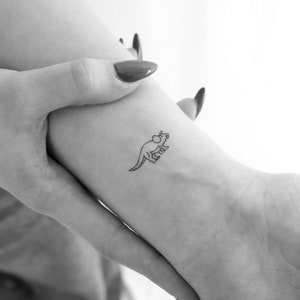 Triceratops Dinosaur Temporary Tattoo (Set of 3)