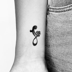 Mother And Two Daughters Temporary Tattoo (Set of 3)