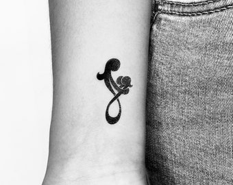 Tatuaje temporal de madre y dos hijas (juego de 3)